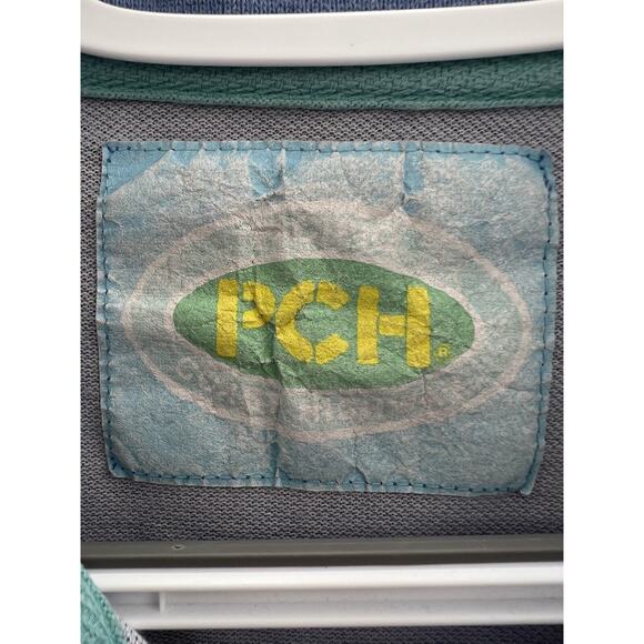 Vintage Mens Shirt Size Medium Pacific Coast Highway Blue Short Sleeve Polo - Picture 7 of 12